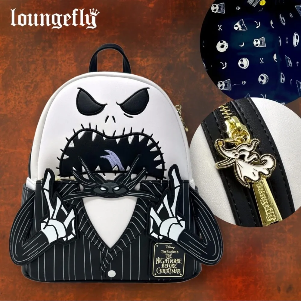 Loungefly The Nightmare Before Christmas Angry Jack Skellington Mini Backpack